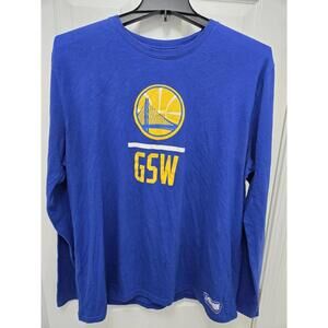 Mens Under Armour Heat Gear Blue Nba Golden State Warriors Long Sleeve